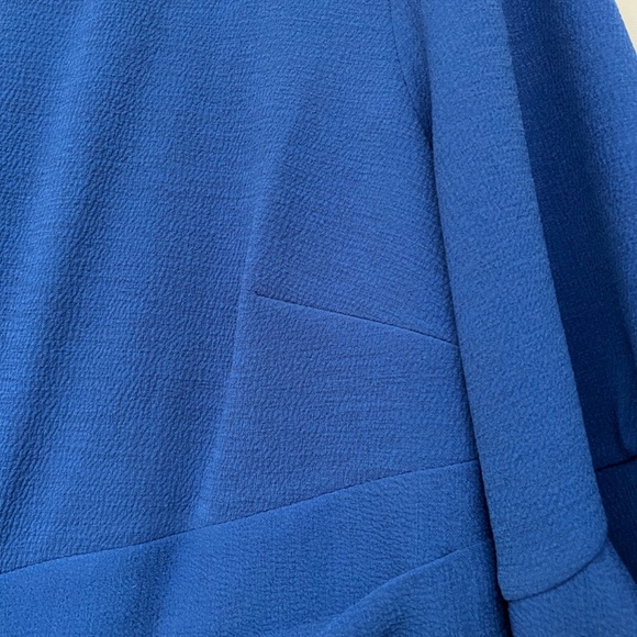 New Adrianna Papell Rio Draped Sheath Dress in Blue Sapphire Size 18 - Picture 7 of 15